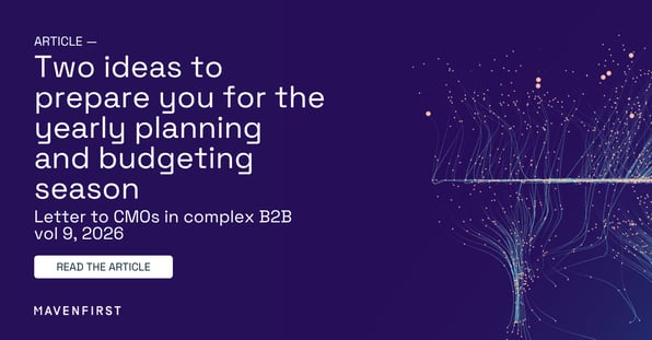 Two ideas to prepare you for the yearly planning and budgeting season