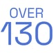Facts icons Over 130
