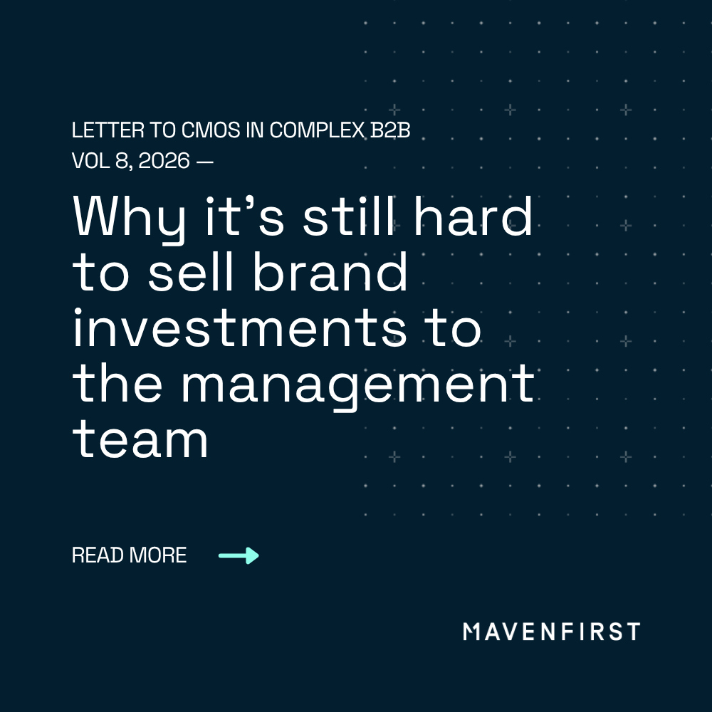 Why it’s still hard to sell brand investments to the management team