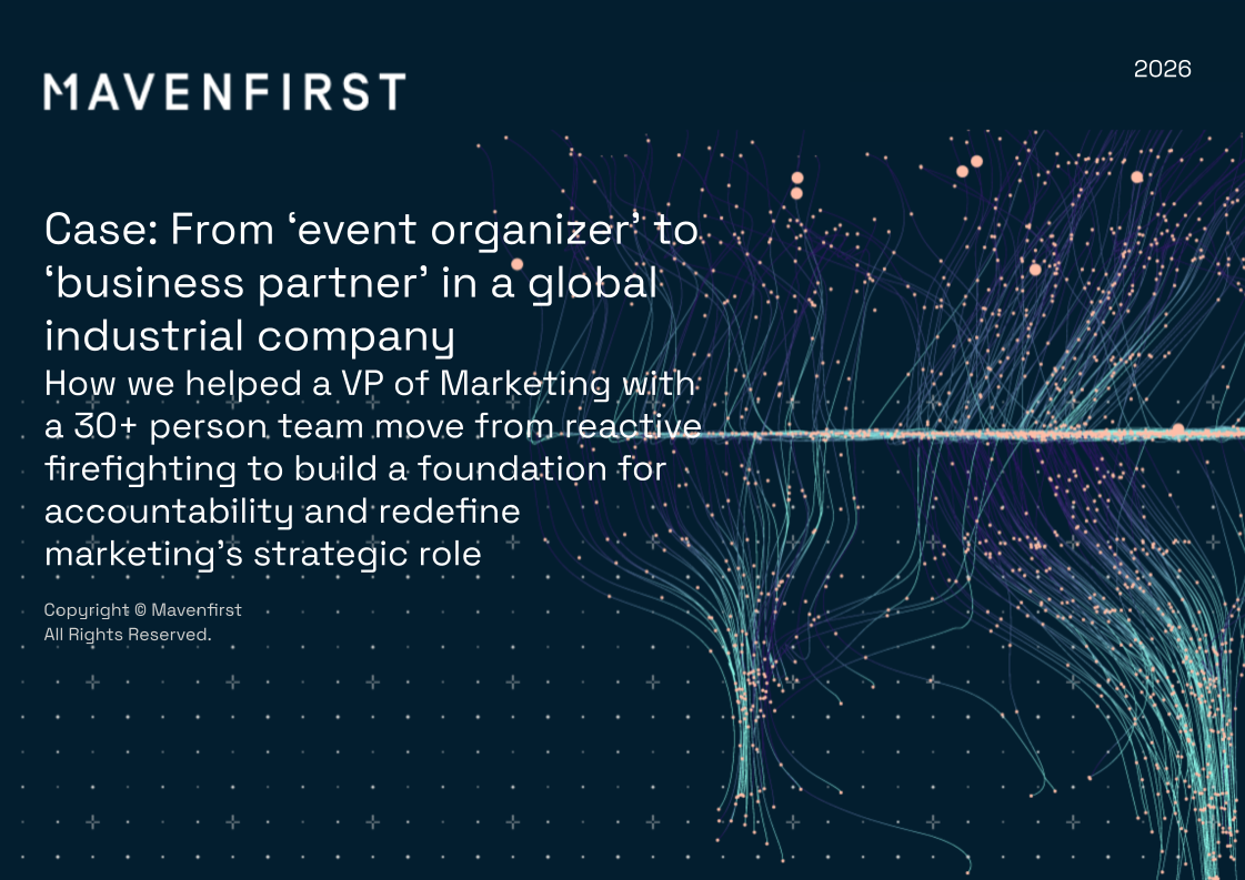 Case study_ From ‘event organizer’ to ‘business partner’ in a global industrial company _ Mavenfirst