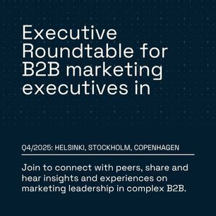 Executive Roundtable for B2B marketing executives in