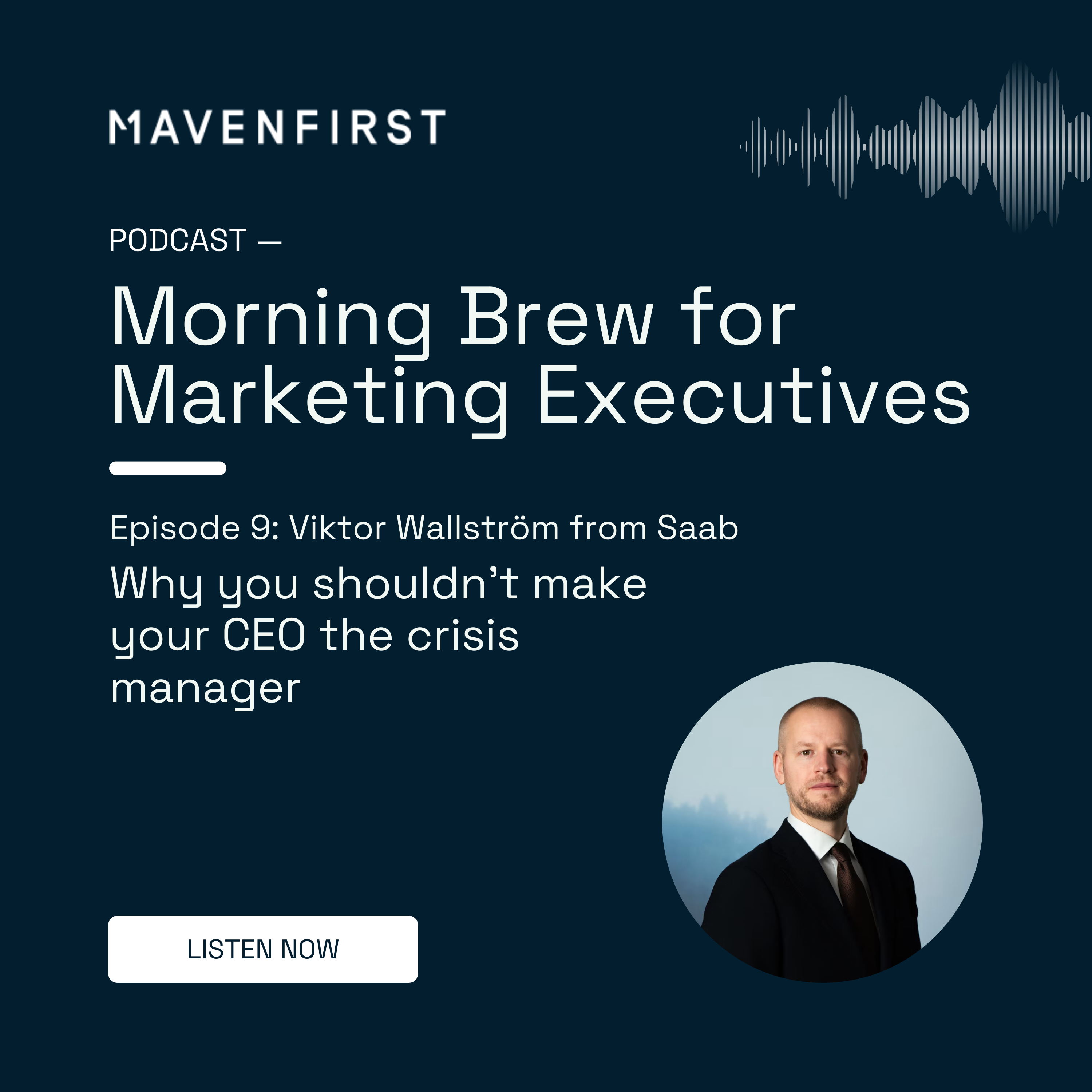 Morning Brew for Marketing Executives episode 9 with Viktor Wallström