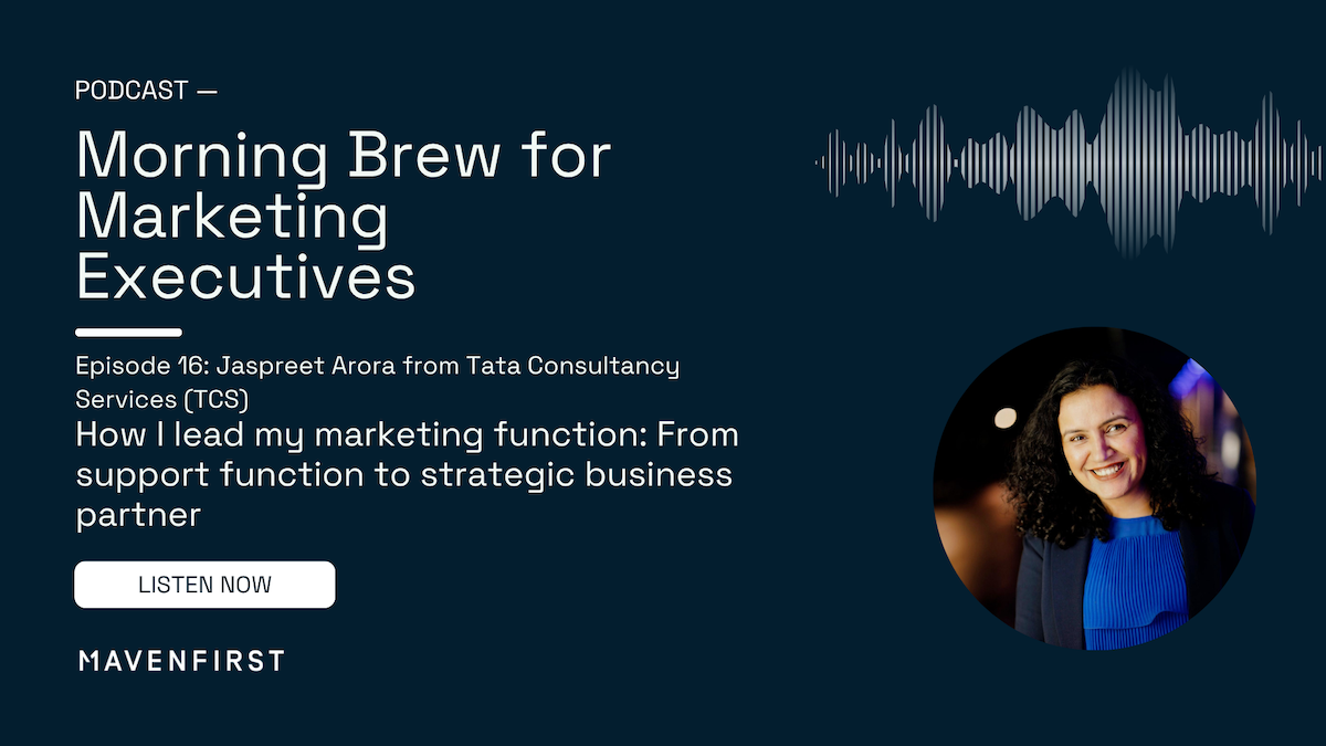 Morning Brew for Marketing Executives EP 16 with Jaspreet Arora